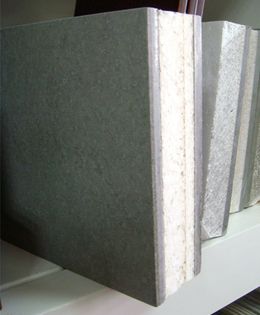 Cross Section of Cement/Foam Board